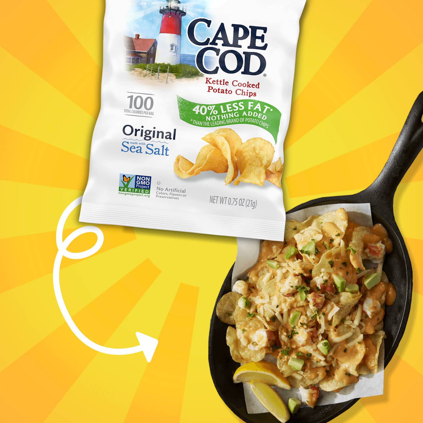 Cape Cod Original Kettle Cooked Potato Chips ( 15 Pack )