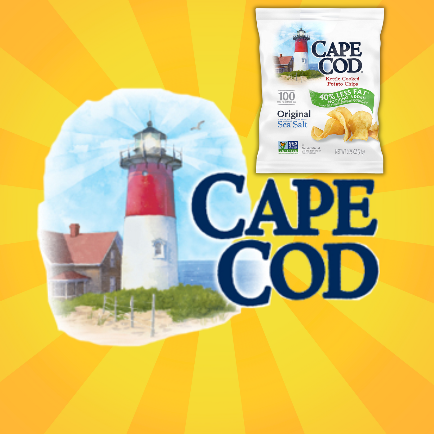 Cape Cod Original Kettle Cooked Potato Chips ( 15 Pack )