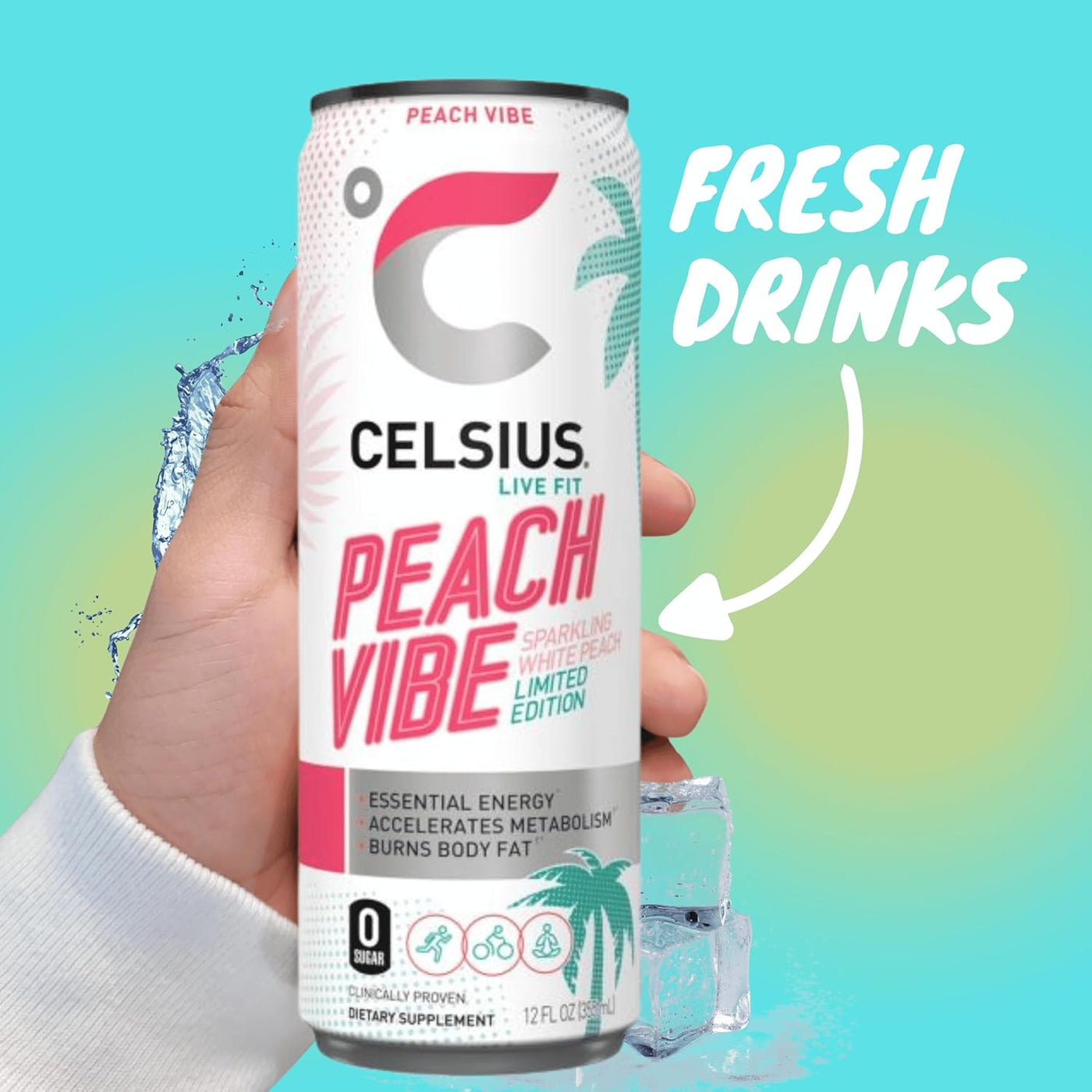 Celsius Sparkling Energy Drink Healthy and Refreshing ( 6 Pack )