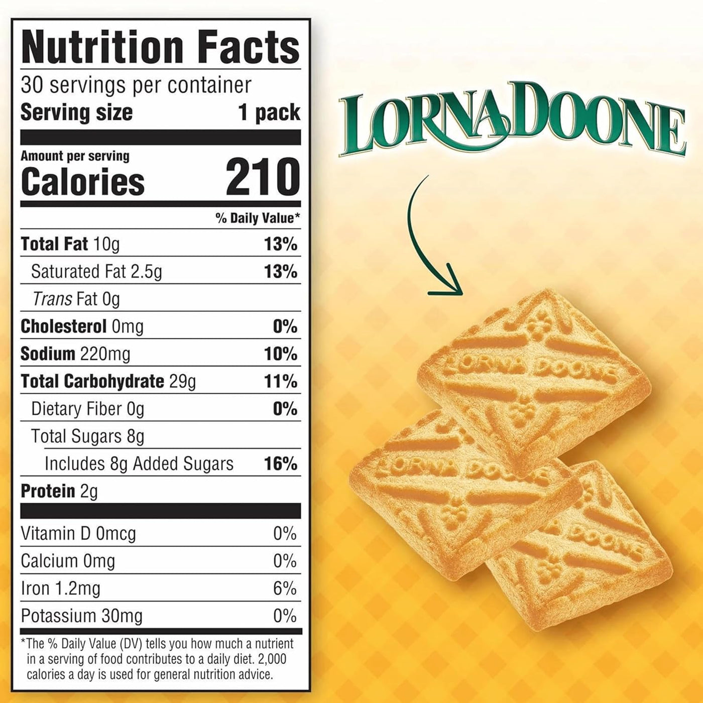 Lorna Doone Shortbread Cookies 1.5oz ( 30 Pack )