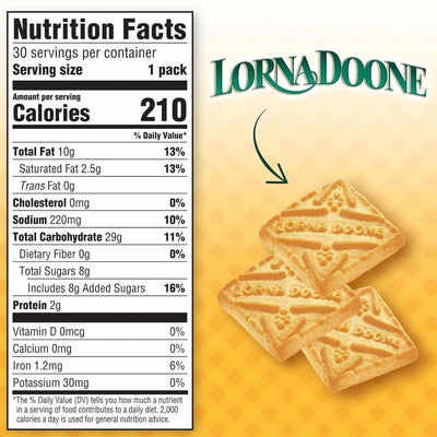 Lorna Doone Shortbread Cookies 1.5oz ( 30 Pack )