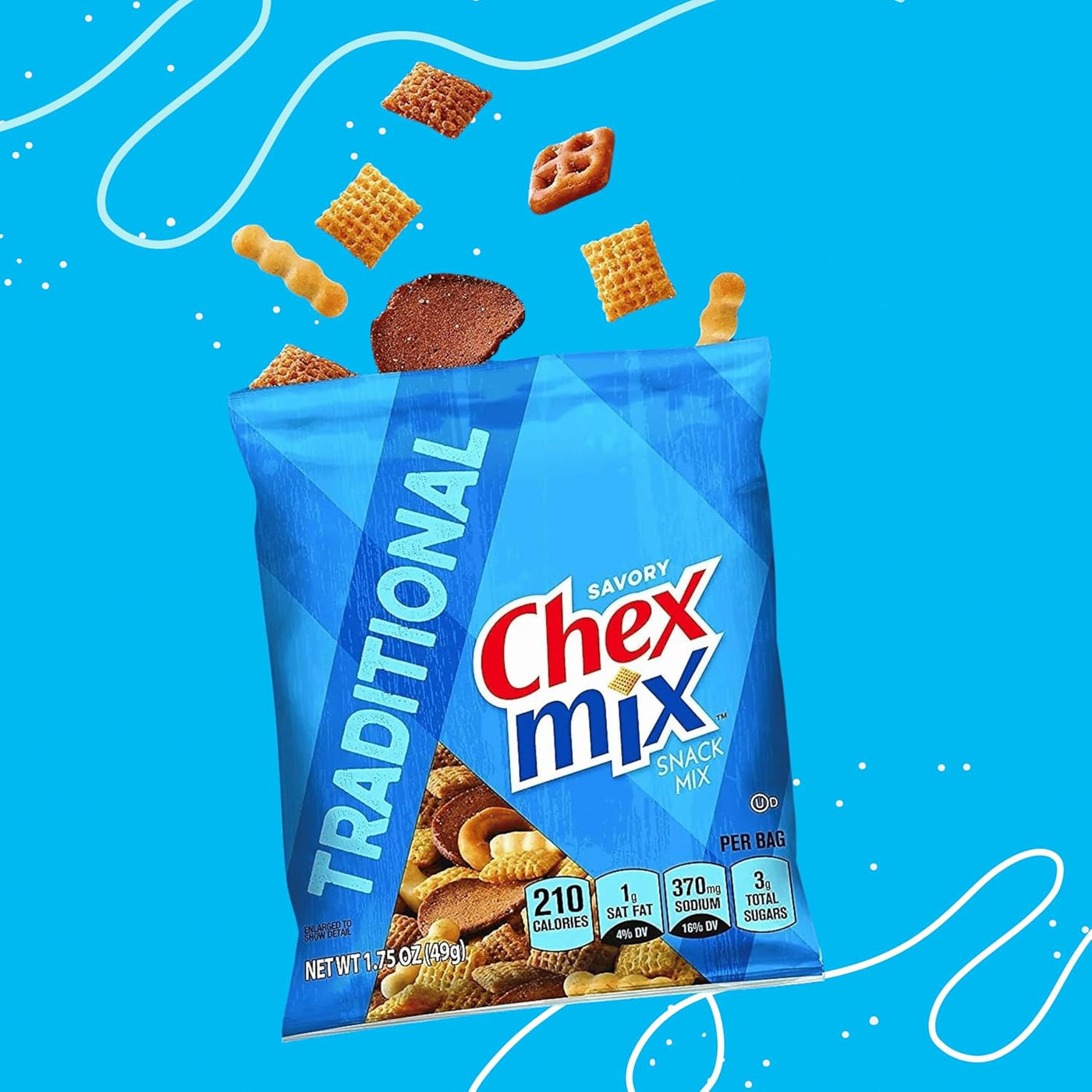 Chex Mix Traditional Savory Snack Mix ( 21 Pack )