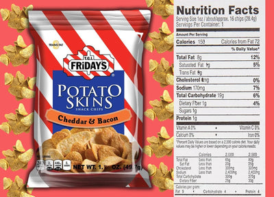 TGI Fridays Potato Skins Snacks ( 12 Pack )